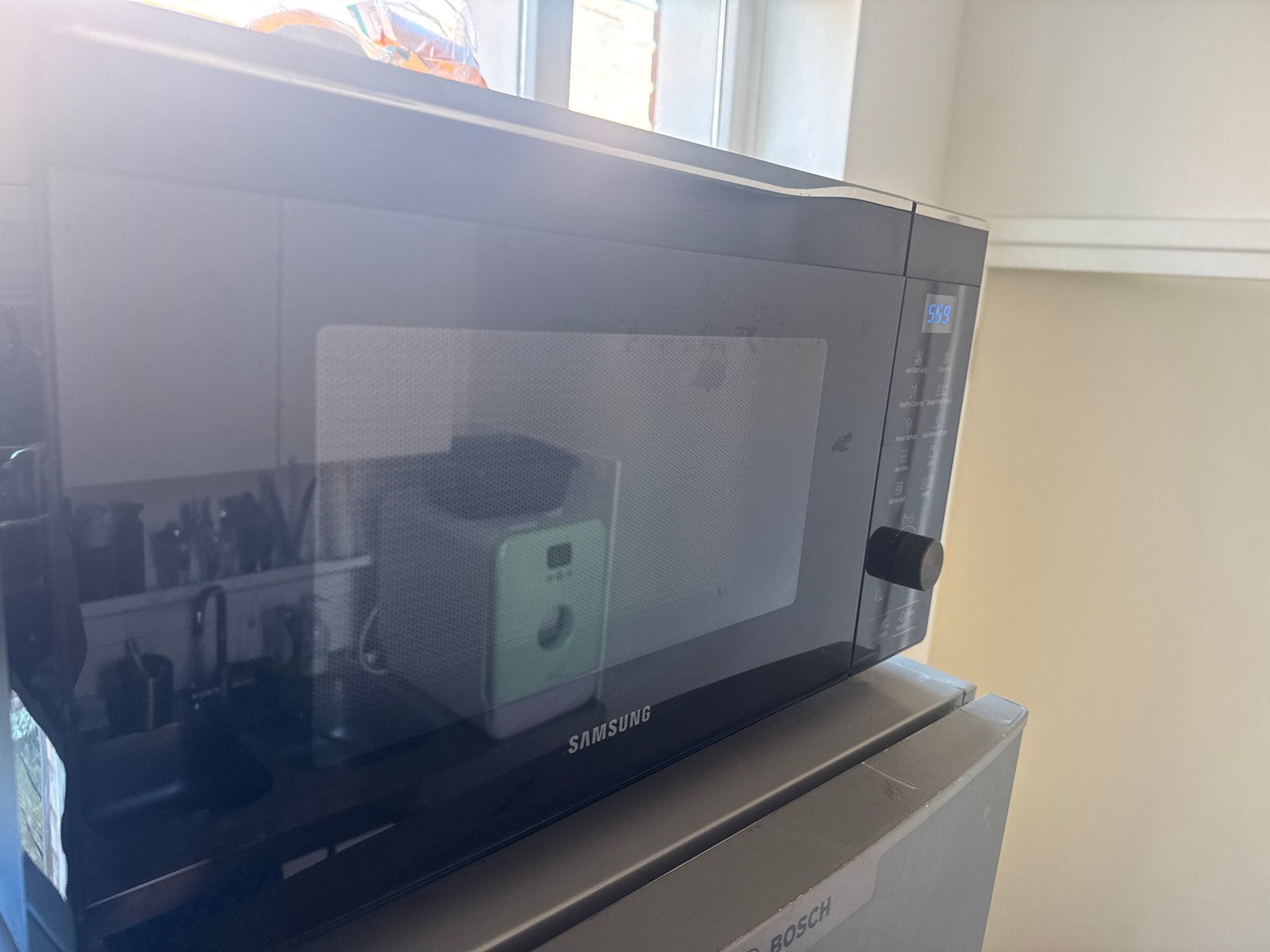 Samsung Combimagnetron - Zo goed als nieuw MC32K7055, Witgoed en Apparatuur, Combimagnetron, Grill, Ophalen of Verzenden, Zo goed als nieuw
