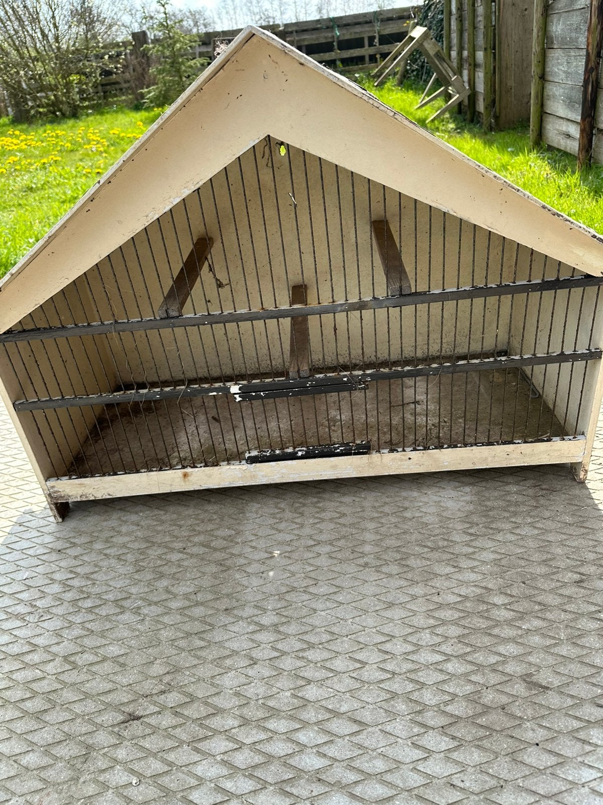 Vogelhok, Dieren en Toebehoren, Vogels | Hokken en Kooien, Ophalen, Zo goed als nieuw, Hout, Vogelkooi