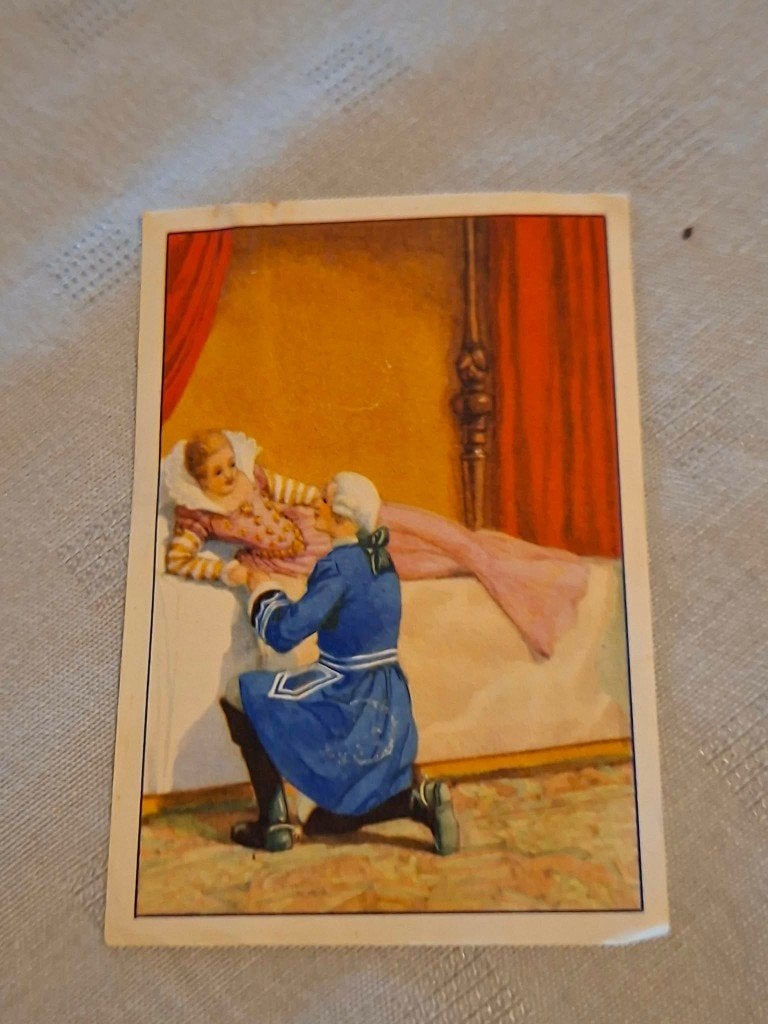 Prentje/Chromo:Doornroosje / De sprookjes van Perrault, Gebruikt, Ophalen of Verzenden, 1940 tot 1960, Prent