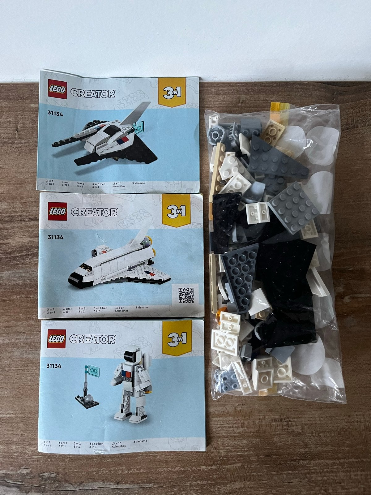 LEGO Creator 31134 Ruimte 3-in-1 Set, Lego, Ophalen of Verzenden, Zo goed als nieuw, Compleet