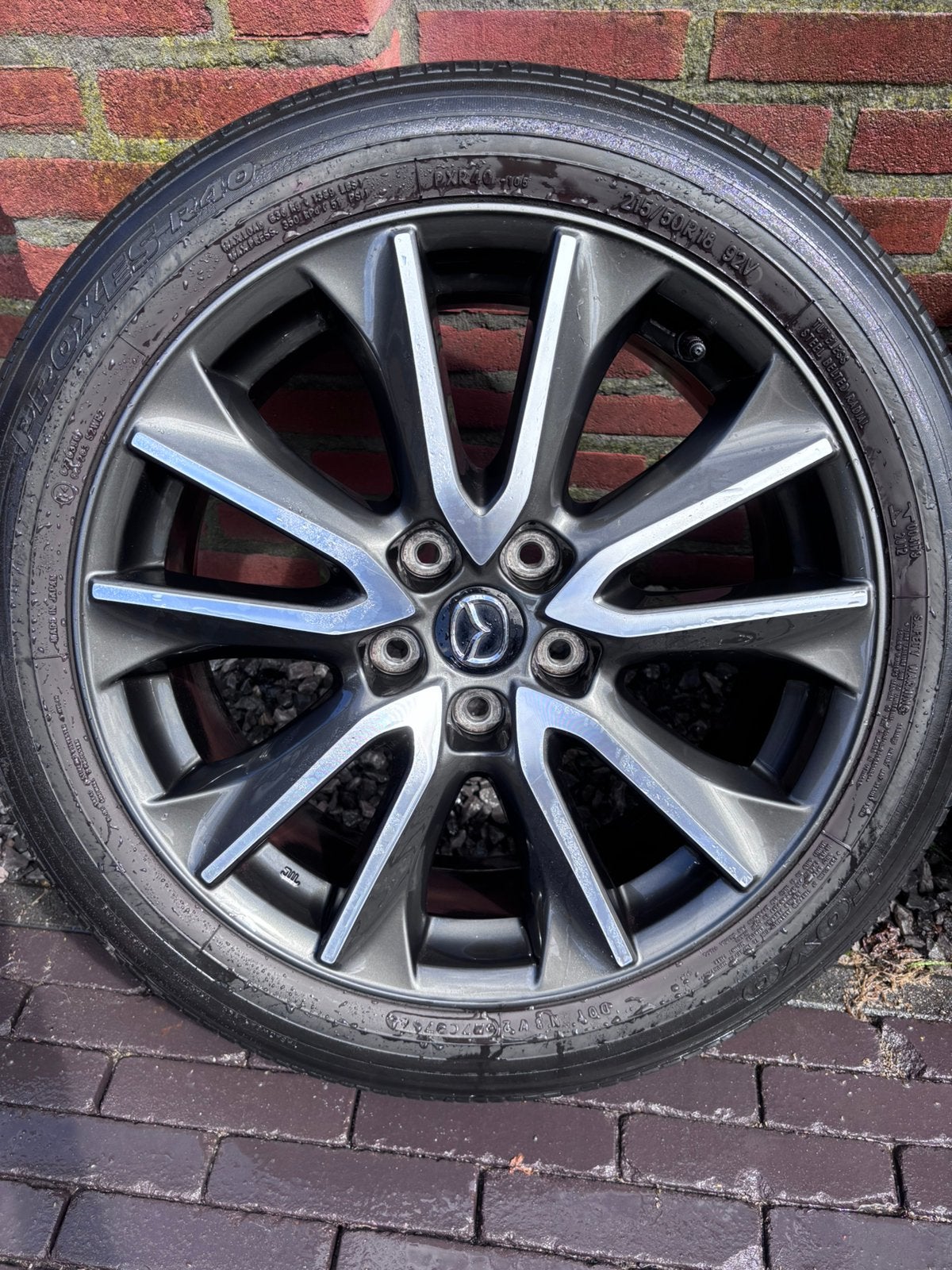 Orginele 18 inch diamond cut gun metallic mazda CX 3 velgen, Auto-onderdelen, Ophalen, 18 inch, Velg(en), Zomerbanden