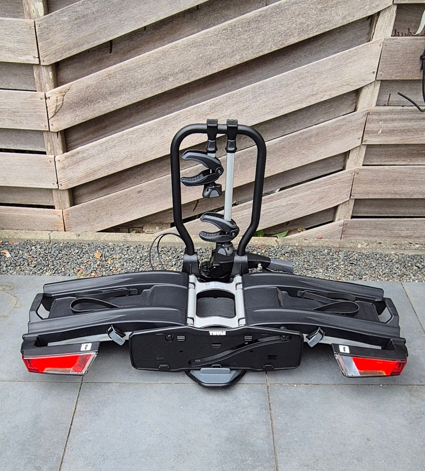 Thule EasyFold XT 933 fietsendrager, Auto diversen, Fietsendragers, Zo goed als nieuw, Trekhaakdrager, 2 fietsen, Elektrische fiets