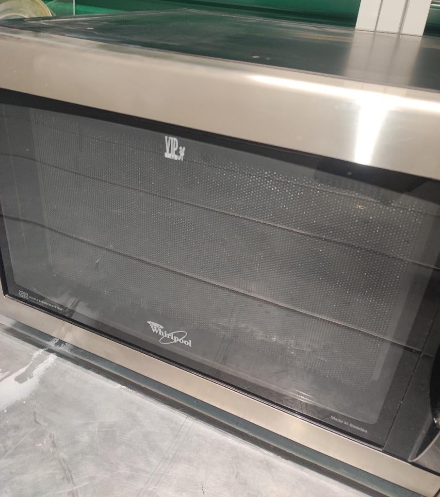 Whirlpool VIP 34 combimagnetron met grill, Witgoed en Apparatuur, Magnetrons, Gebruikt, Vrijstaand, Combimagnetron, Crisp, Grill