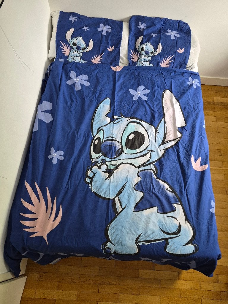 Dekbed overtrek, Disney Stich, 2 persoons, Ophalen, Overige merken, Dekbedovertrek, Zo goed als nieuw