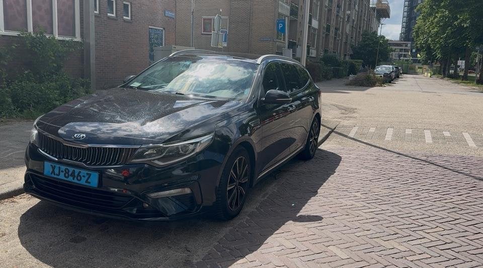 Taxi klaar Kia Optima Sportswagon 1.6 /2019, 136 pk, 4 cilinders, 1535 kg, Zwart