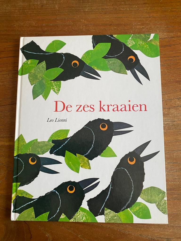 De zes kraaien - Leo Lionni, Ankh- Hermes 1988 vintage, Boeken, Ophalen of Verzenden, Zo goed als nieuw, Prentenboek