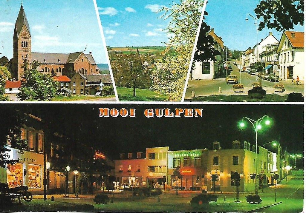 Gulpen- -4-luik., Verzamelen, Ansichtkaarten | Nederland, Verzenden, 1960 tot 1980, Gelopen, Limburg