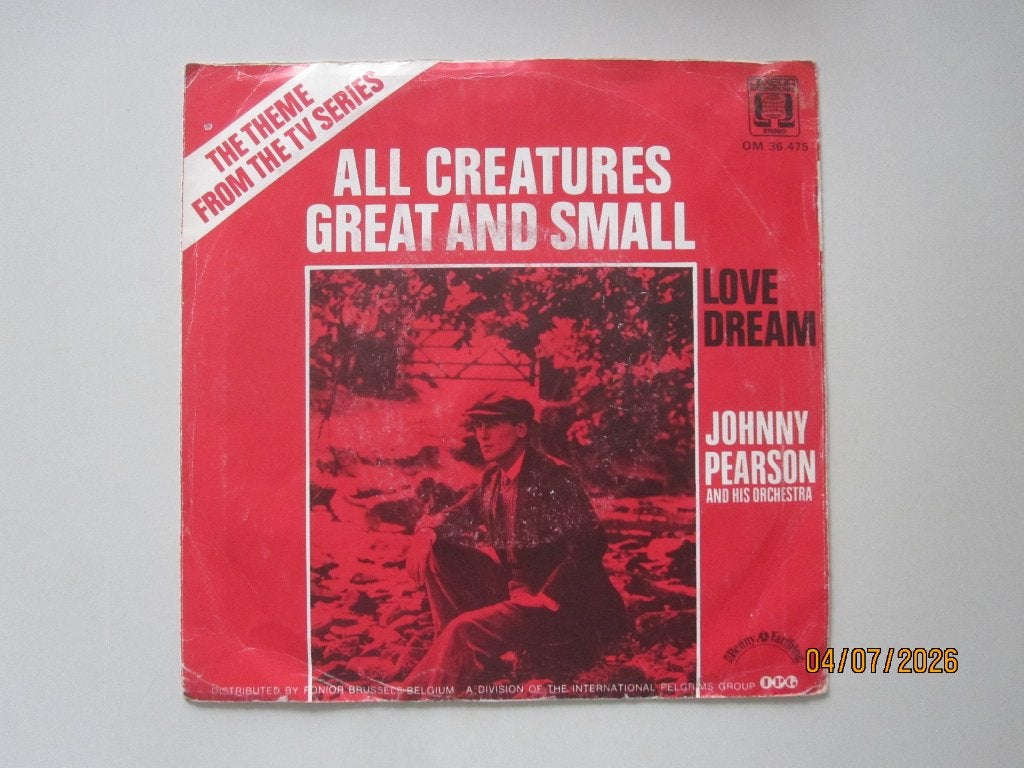 JOHNNY PEARSON and his orchestra - all creatures - 7", Gebruikt, 7 inch, Ophalen of Verzenden, Pop