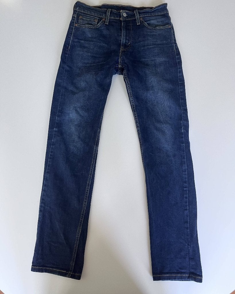 Levi's 510 Jeans W30 L32 - Donkerblauw, Blauw, W32 (confectie 46) of kleiner, Ophalen of Verzenden, Gedragen