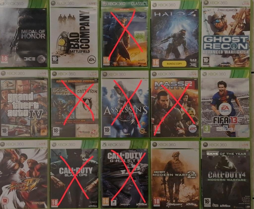 Xbox 360 spellen, Ophalen of Verzenden