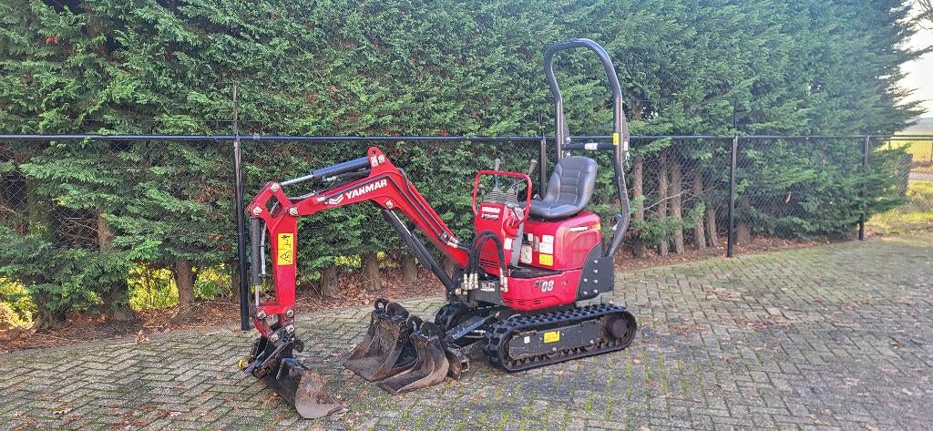 Yanmar SV08 minigraver | 2023 | 580 uur | Snelwissel, Ophalen of Verzenden, Graafmachine