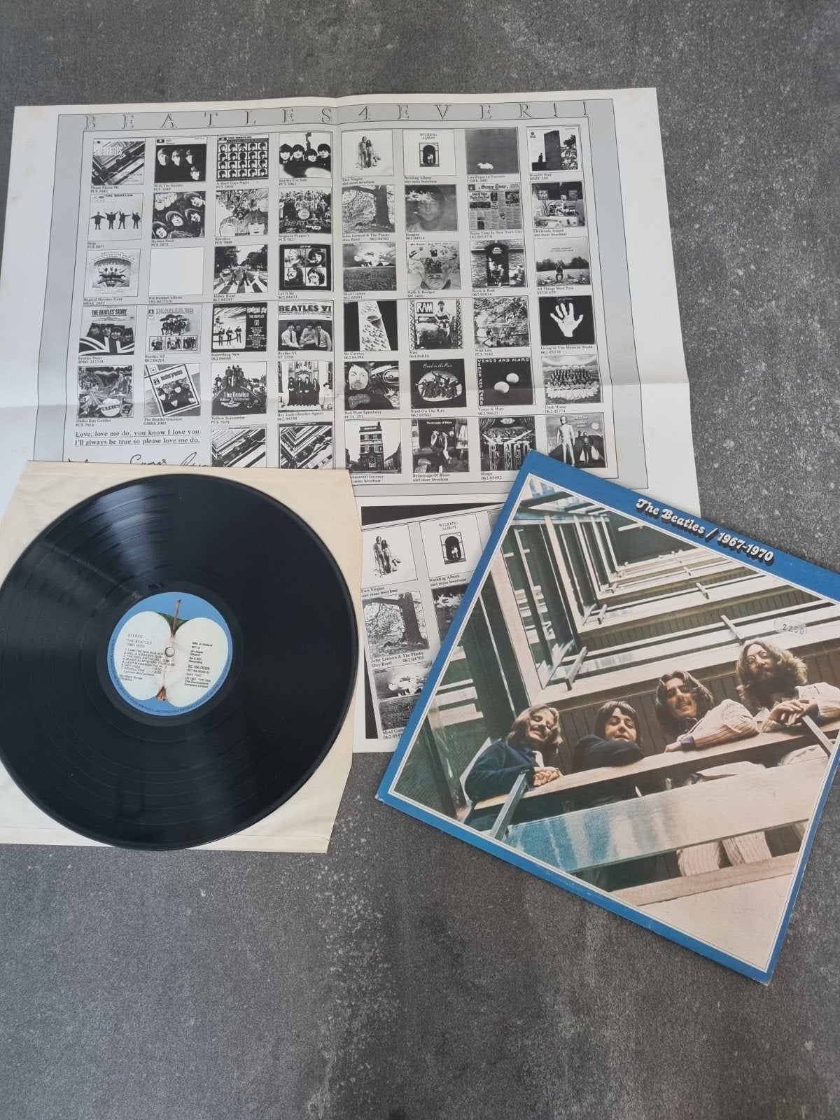 The Beatles - 1967-1970 NL persing (Blauwe Dubbel-LP), Cd's en Dvd's, Gebruikt, Pop, Ophalen of Verzenden, Dubbel-LP