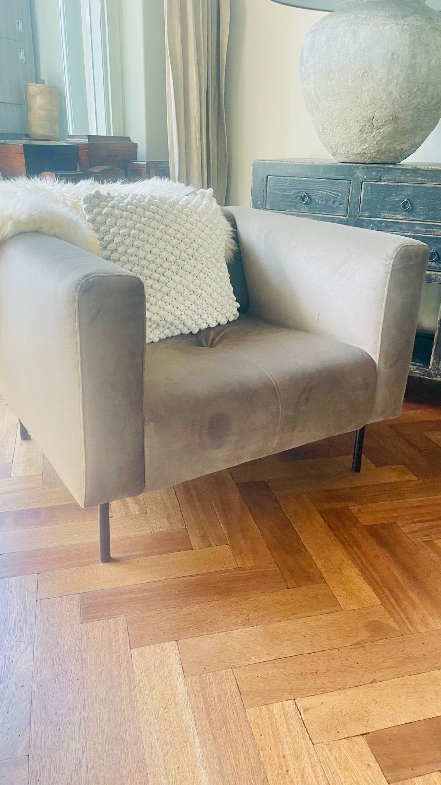 Fauteuil, Huis en Inrichting, Banken | Sofa's en Chaises Longues, Eenpersoons, 75 tot 100 cm, Ophalen of Verzenden, Zo goed als nieuw