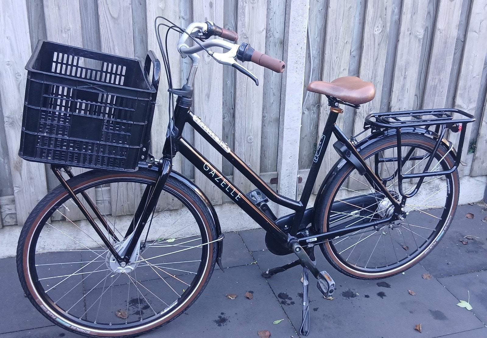 Te koop dames fiets Gazelle Heavy Duty, Ophalen, Gebruikt, Velgrem, Gazelle Heavy Duty