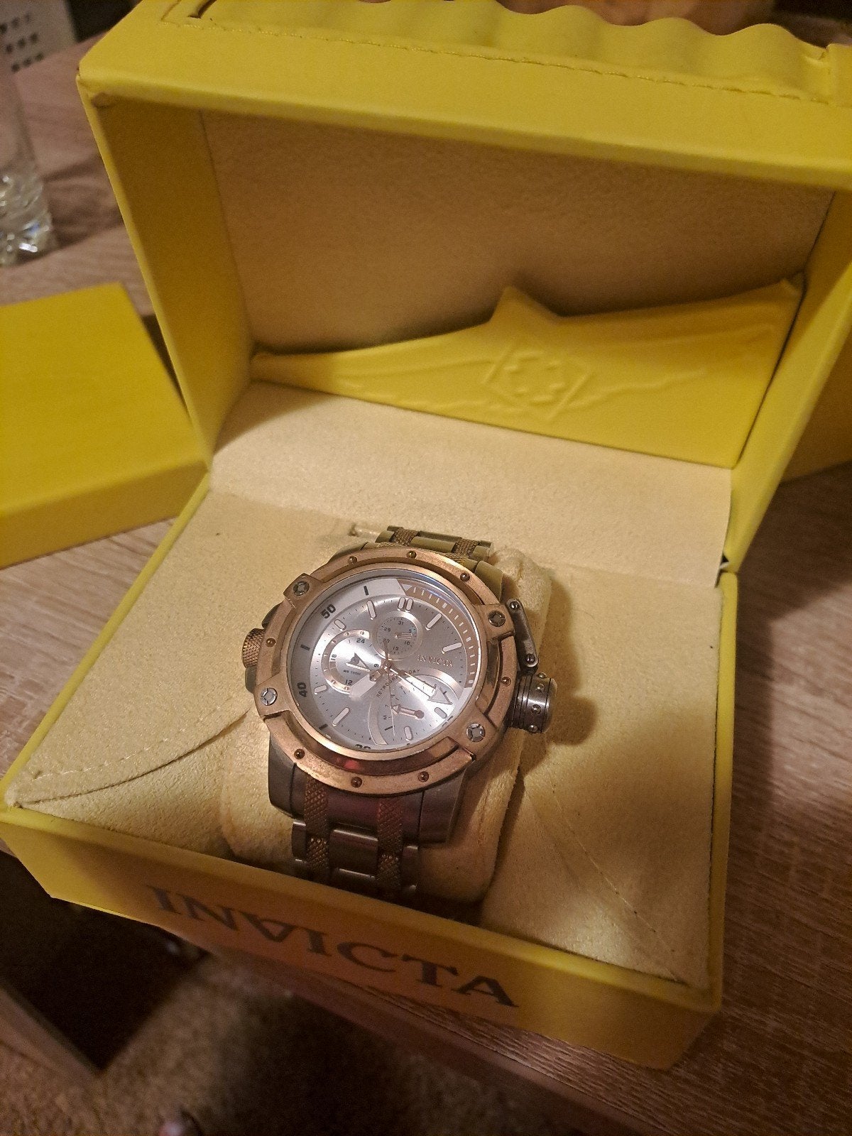 Invicta Herenhorloge - Zo goed als nieuw, Overige merken, Staal, Staal, Polshorloge