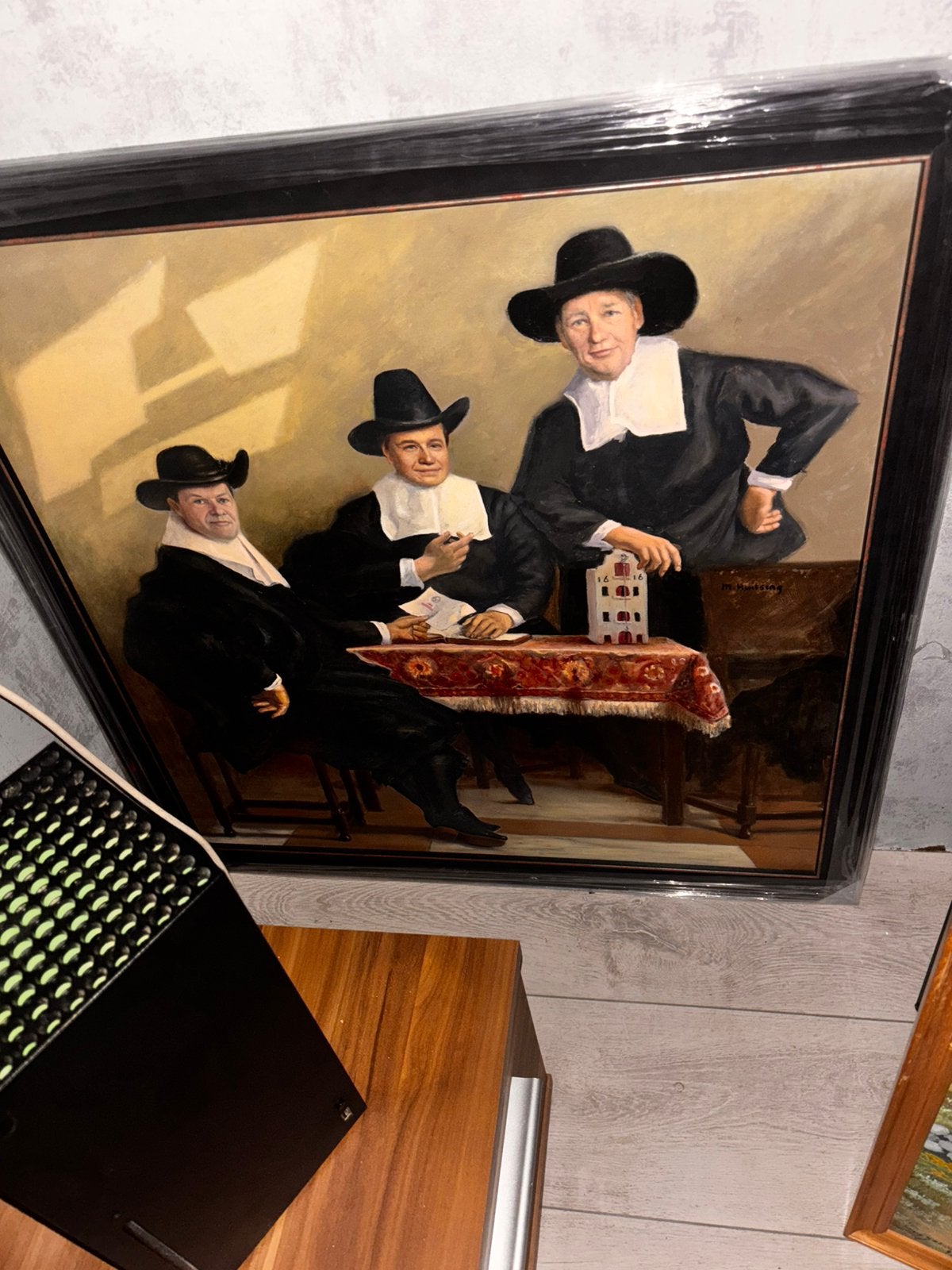 Marten Huitsing olieverfschilderij 75 x 75 cm, Ophalen of Verzenden
