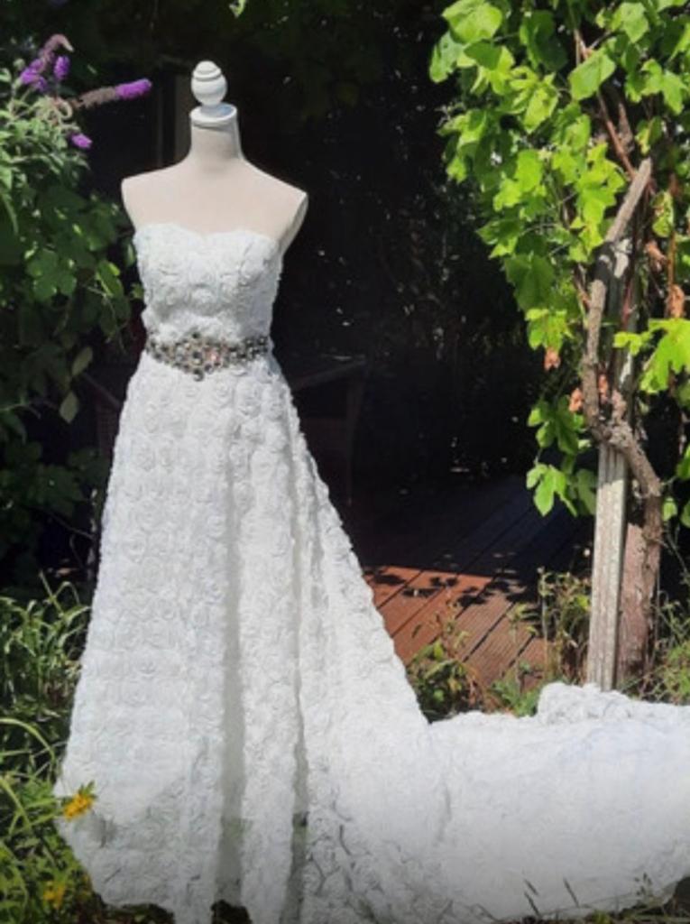 Trouwjurk maat m, Kleding | Dames, Trouwkleding en Trouwaccessoires, Ophalen of Verzenden, Zo goed als nieuw, Wit, Trouwjurk