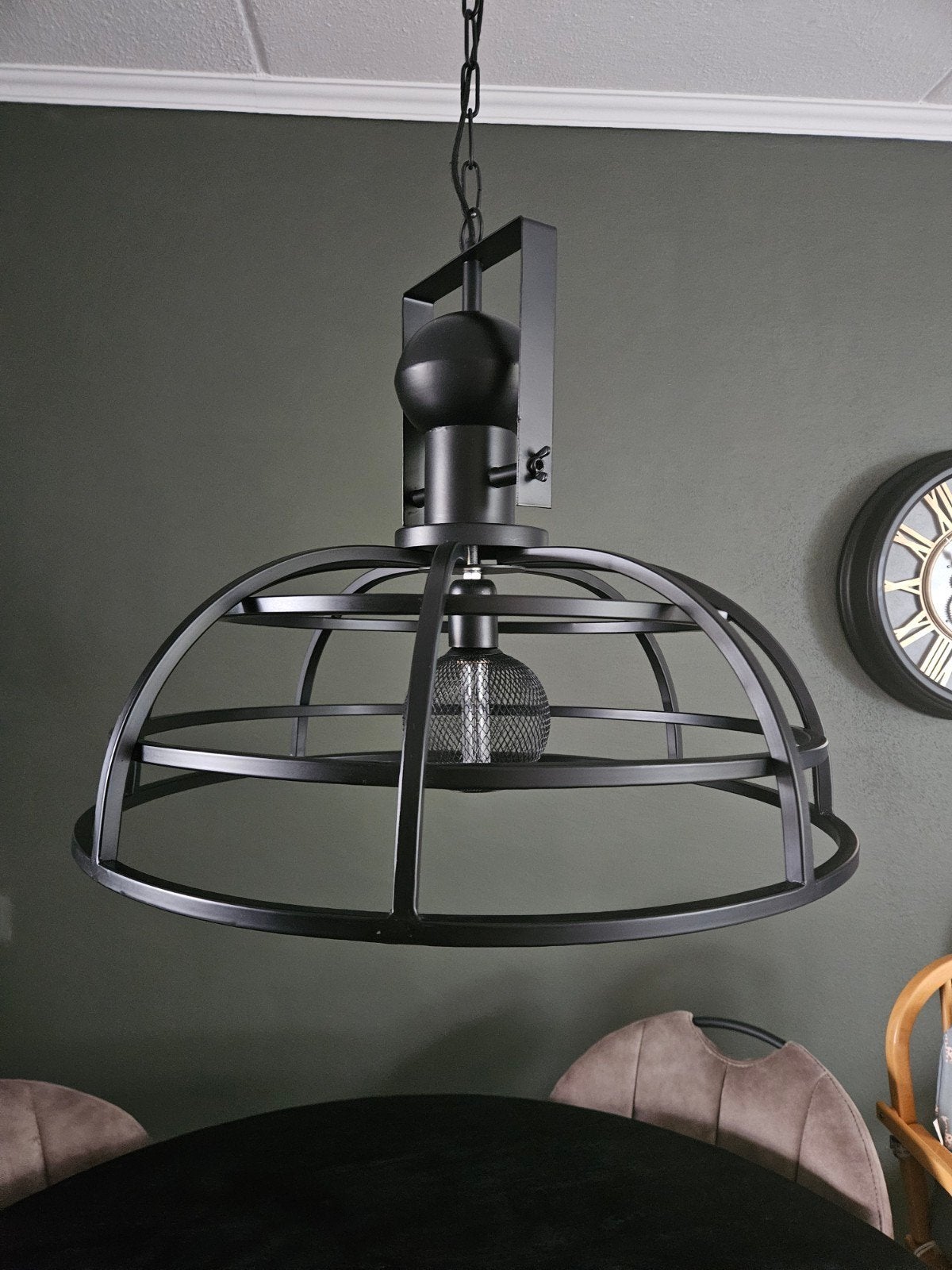 hanglamp, Ophalen, E27 (groot), Zo goed als nieuw, Metaal