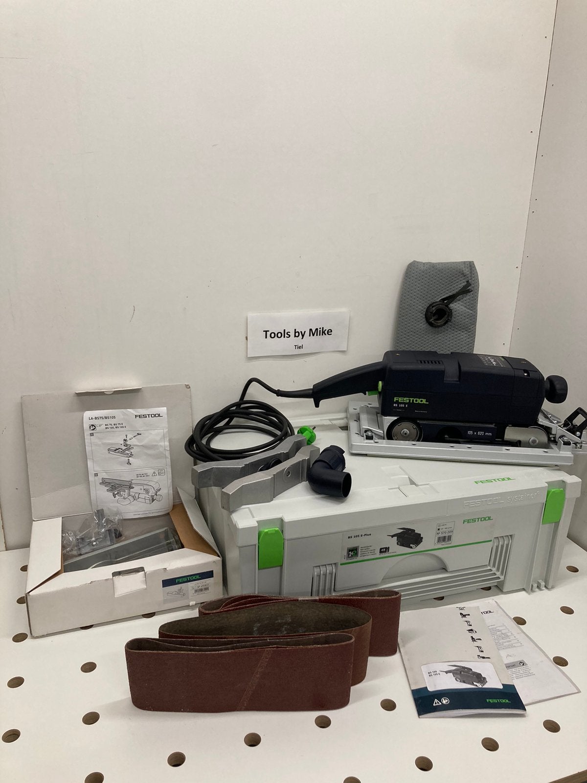 Festool bs105e-set bandschuurmachine, Ophalen, Zo goed als nieuw, 1200 watt of meer, Bandschuurmachine