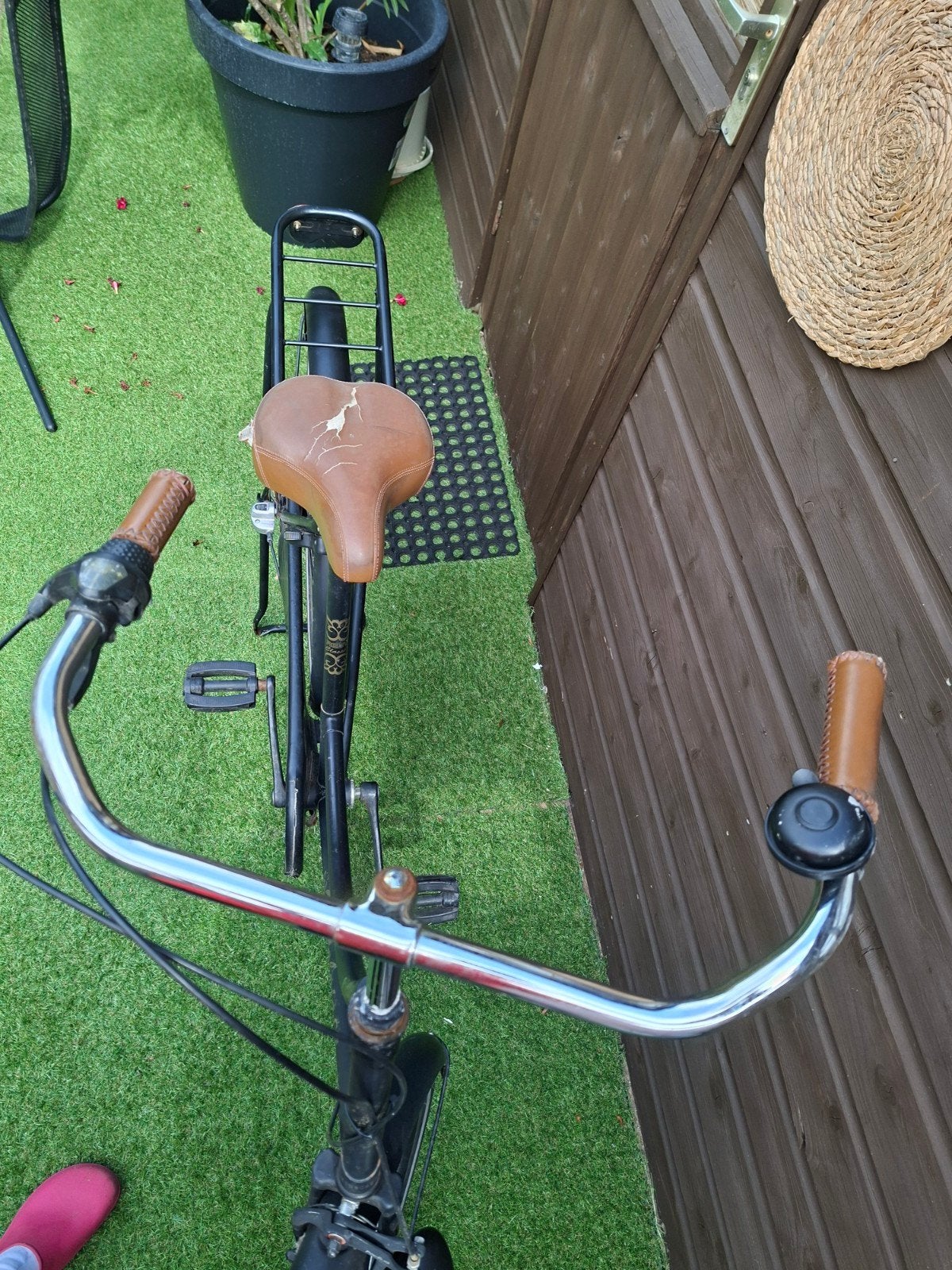 fiets met versnellingen en terugtraprem, Fietsen en Brommers, Fietsen | Dames | Damesfietsen, Terugtraprem, Gebruikt, 47 tot 50 cm