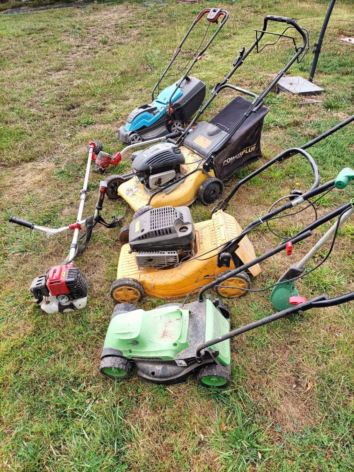 lot grasmaaiers, Ophalen