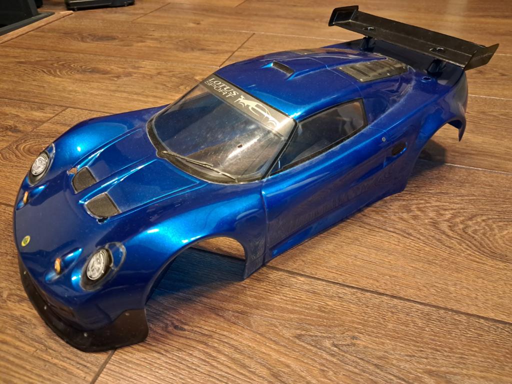 RC body Lotus Sport blauw 1:10, Ophalen of Verzenden, Gebruikt