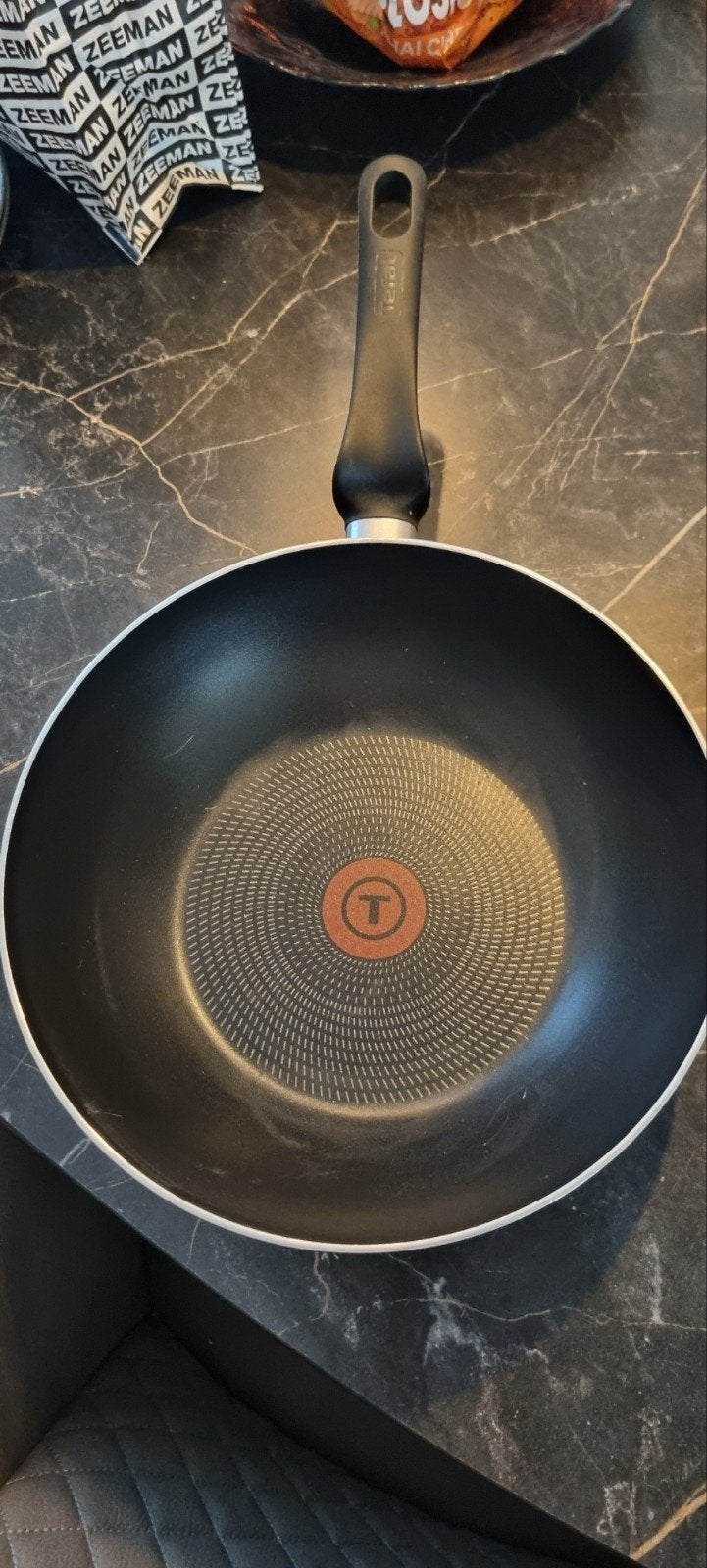 Tefal wokpan 27 cm, Ophalen of Verzenden, Wok