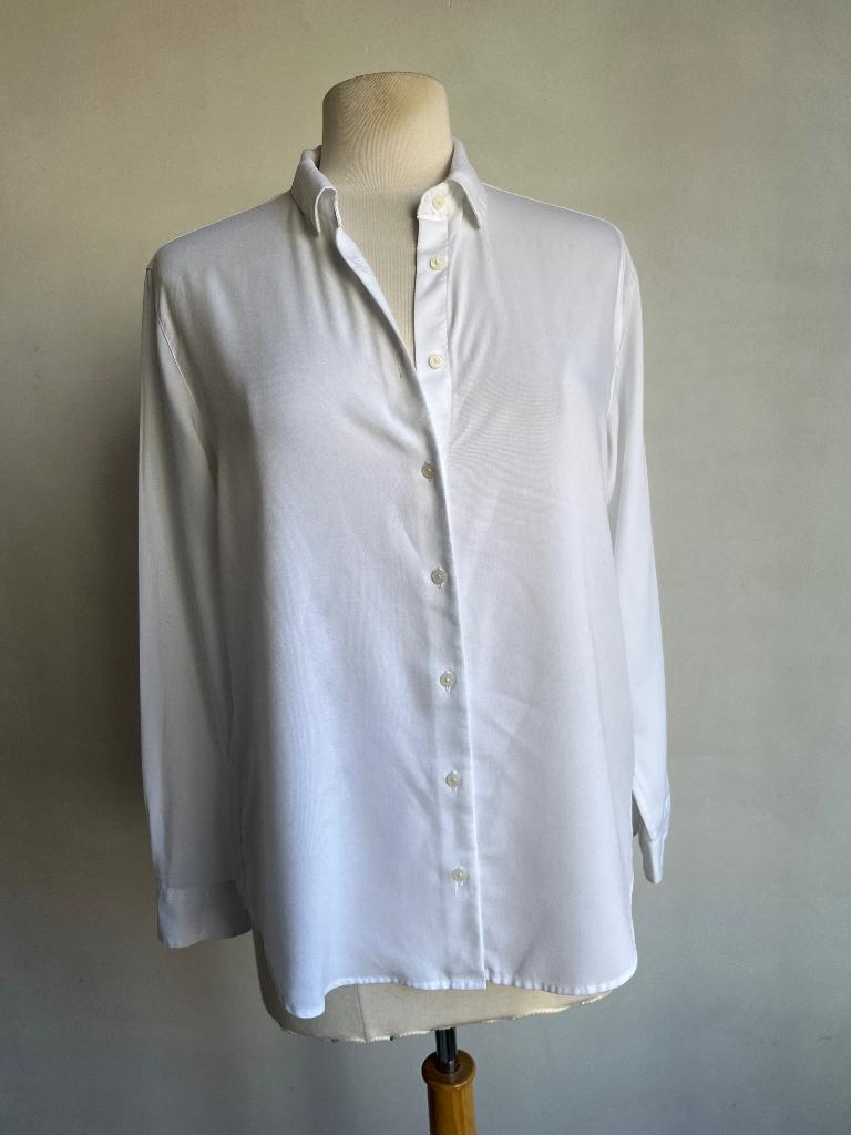 Uniqlo blouse wit maat s, Kleding | Dames, Blouses en Tunieken, Verzenden, Wit, Zo goed als nieuw, Maat 36 (S)