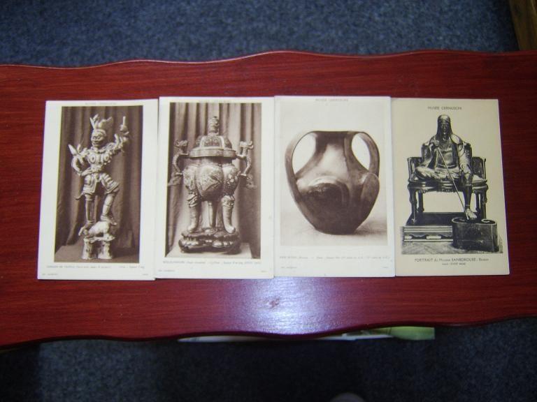 4x oude ansichtkaart Musee Cernuschi, Ophalen of Verzenden, Ongelopen, Overige thema's