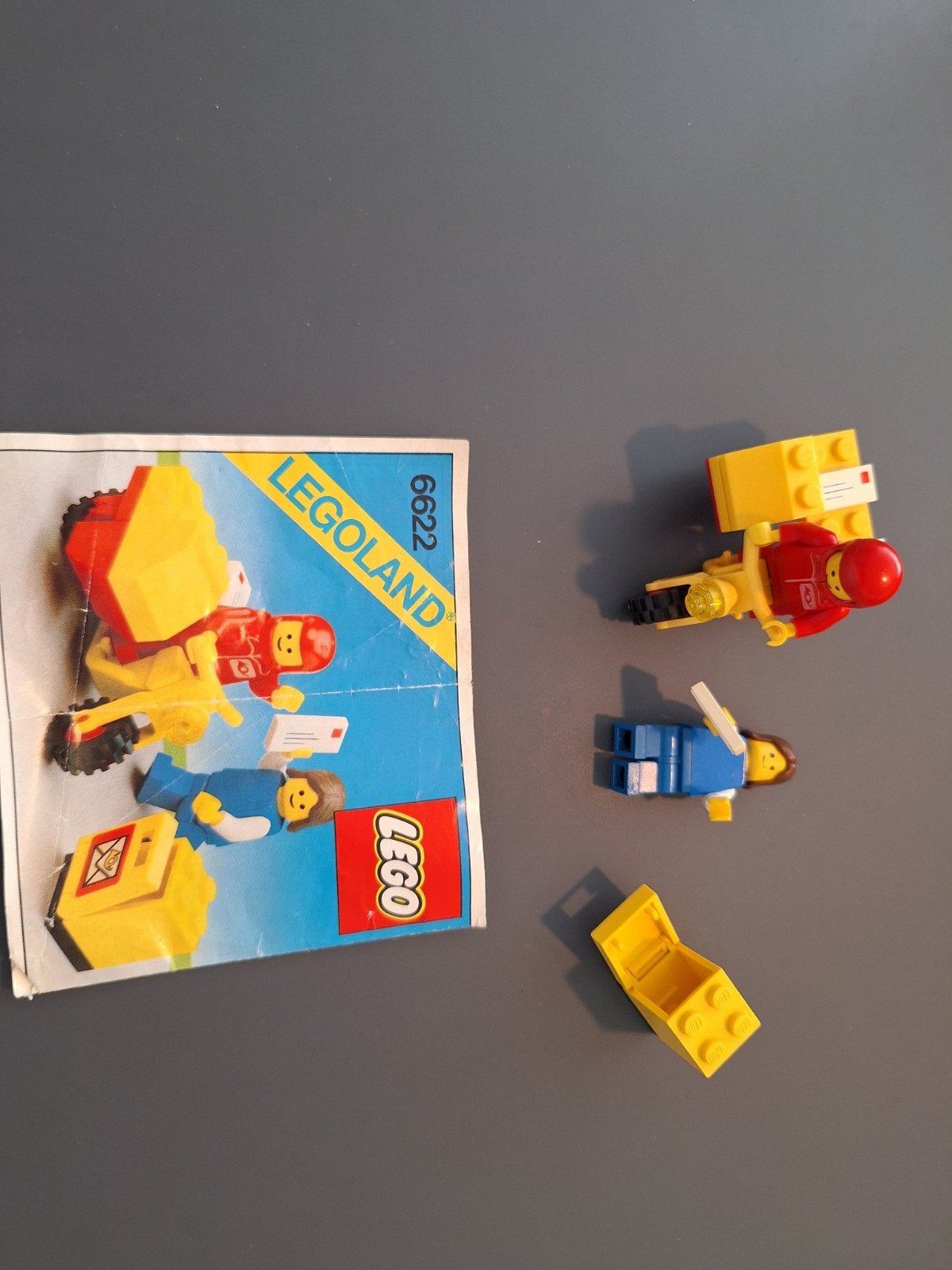 LEGO Legoland 6622 Postbode met motor en minifiguren, Gebruikt, Lego, Ophalen of Verzenden, Inclusief instructies