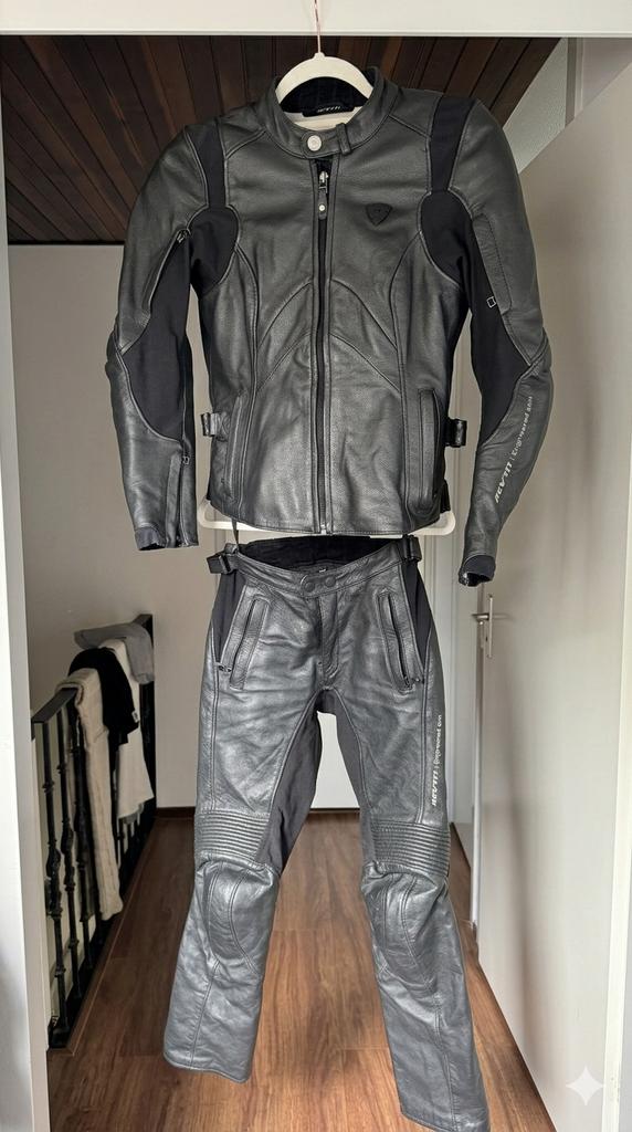 Revit leren vrouwen pak maat 34 incl helm, Ophalen, Tweedehands, Dames, Combipak