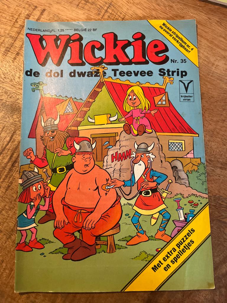 Wickie de Viking stripboek nr. 35 - De dol dwaze Teevee Stri, Boeken, Eén stripboek, Ophalen of Verzenden, Gelezen