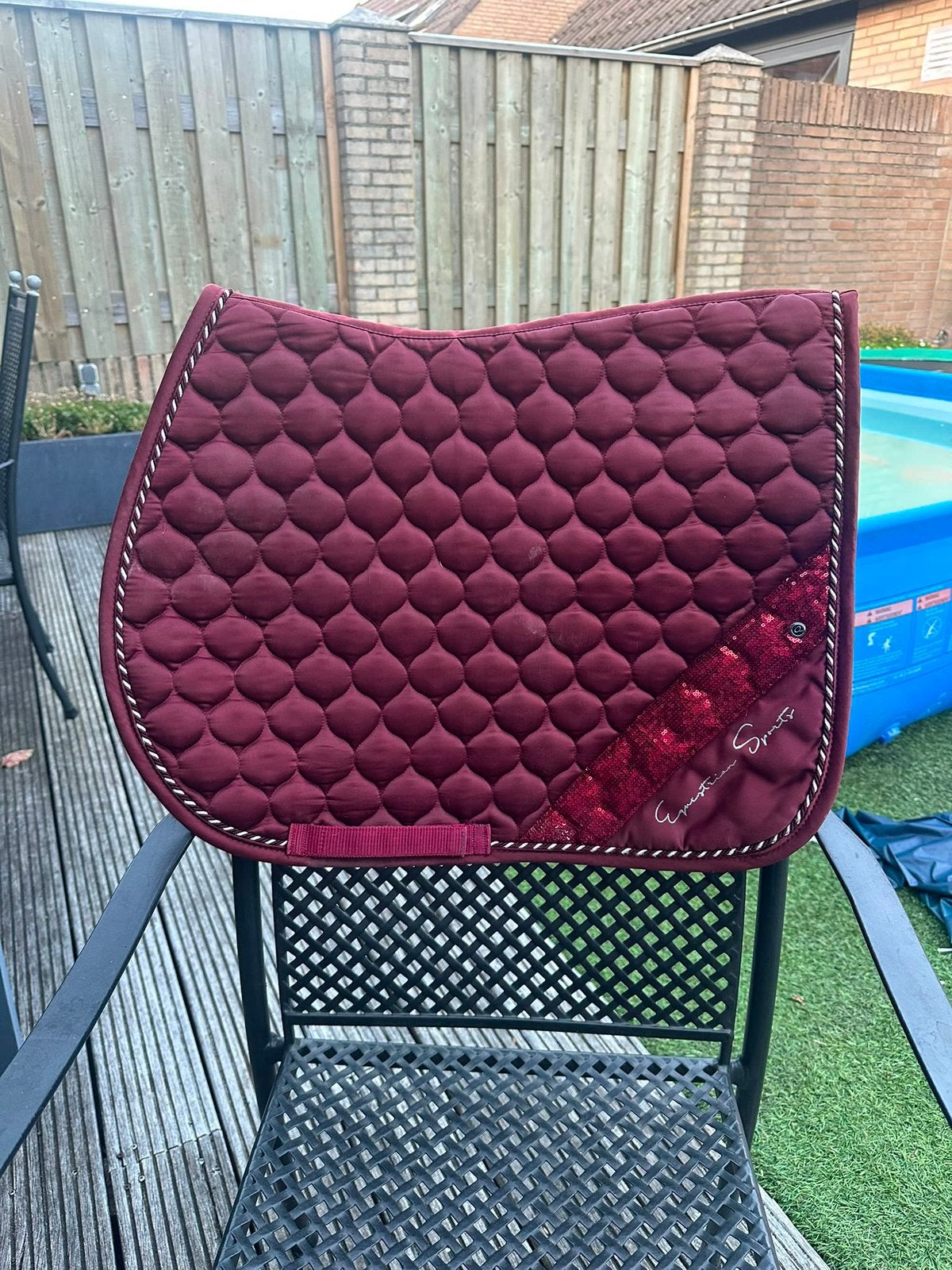 Rood dekje maat pony, Dieren en Toebehoren, Paarden en Pony's | Dekens en Dekjes, Overige merken, Rood, Overige materialen, Ophalen of Verzenden