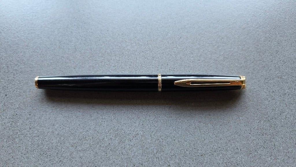 Waterman - Hémisphère Laque Black GT - vulpen - vintage, Diversen, Schrijfwaren, Ophalen of Verzenden, Gebruikt