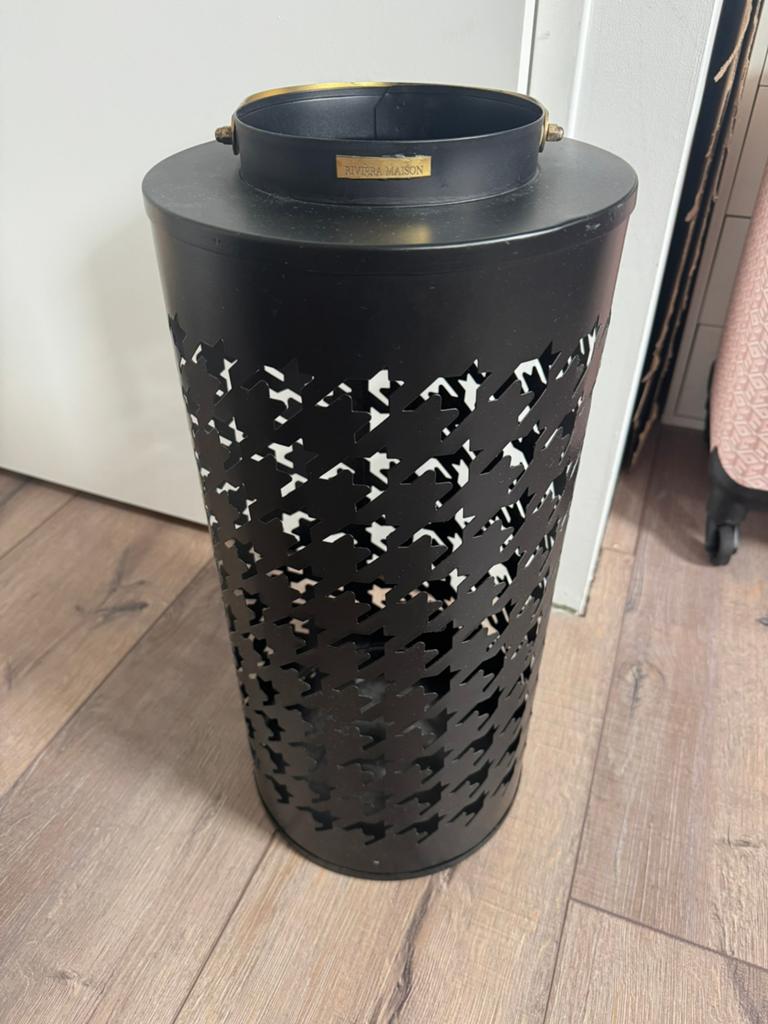 Riviera Maison Lantaarn, 50 tot 75 cm, Zwart, Ophalen of Verzenden, Zo goed als nieuw
