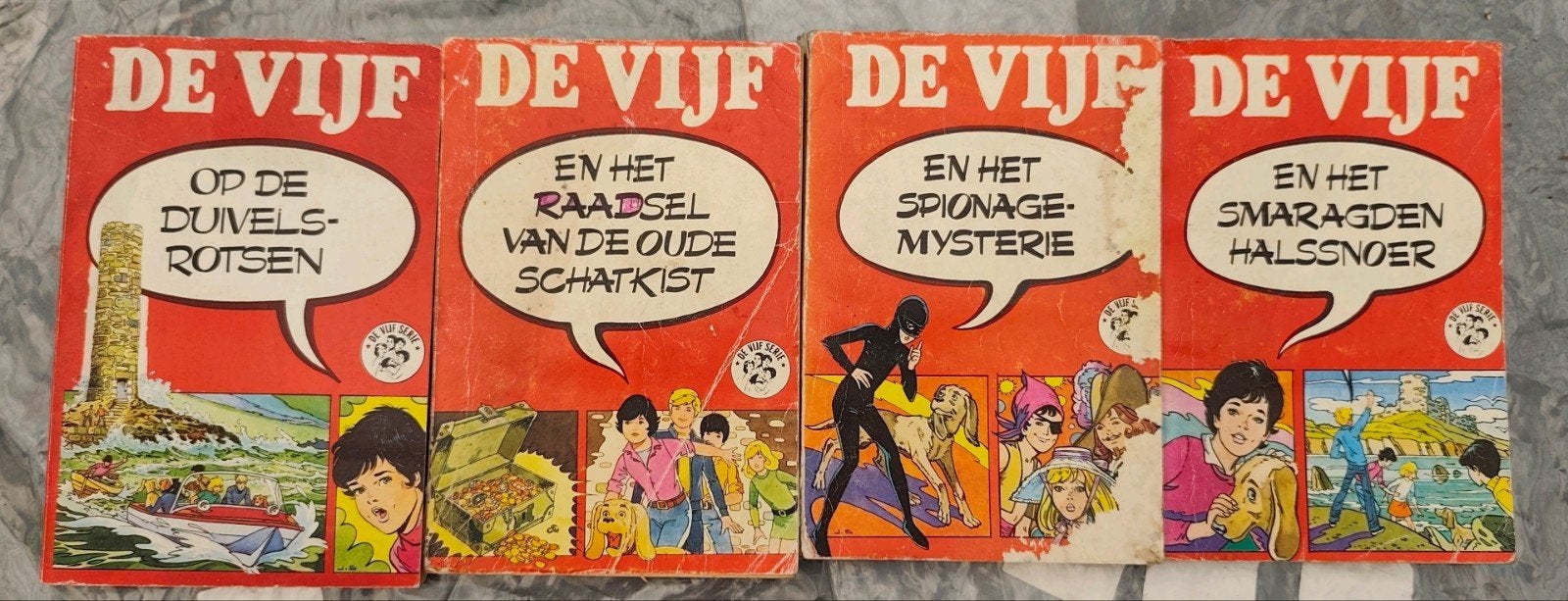 De Vijf - 4 boeken., Ophalen of Verzenden, Gelezen, Enid Blyton