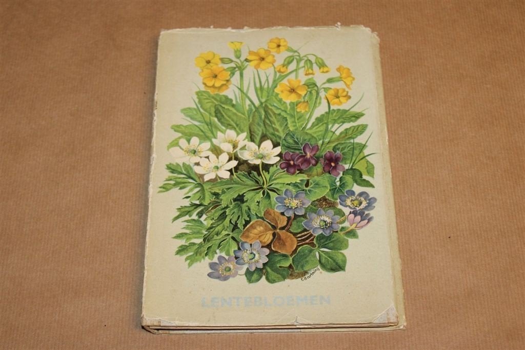 Lentebloemen — Leporello met 40 Botanische Platen 1939, Ophalen of Verzenden, Gelezen, Bloemen, Planten en Bomen