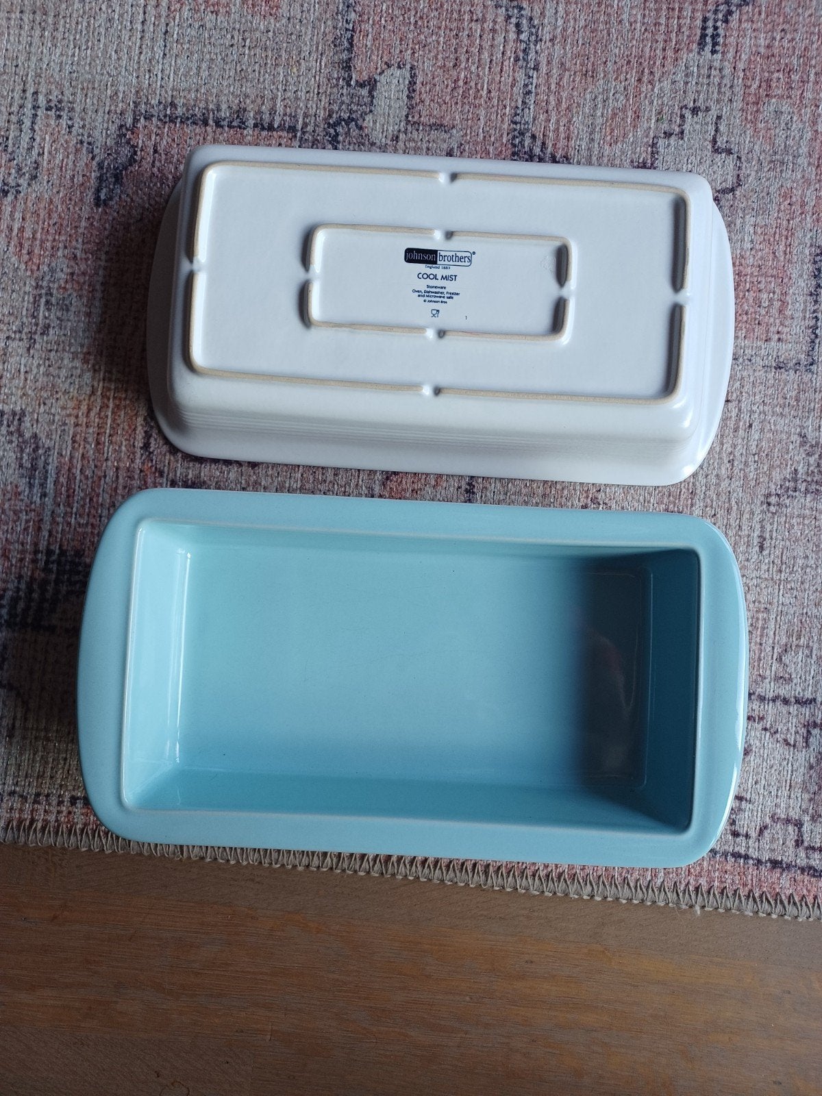 Johnson Brothers Cool Mist servies en ovenschaal, Ophalen, Gebruikt, Overige merken, Keramiek