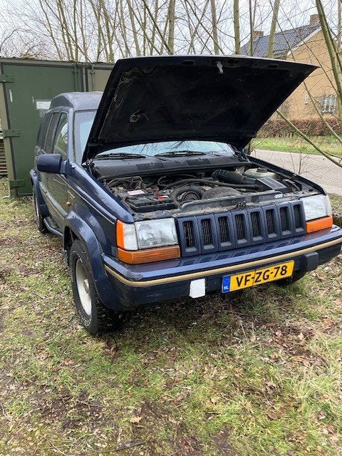 Jeep Grand Cherokee 4.0 I LTD HR AUT 4WD 1995 Loop of Sloop, Blauw, 3960 cc, LPG, Te koop