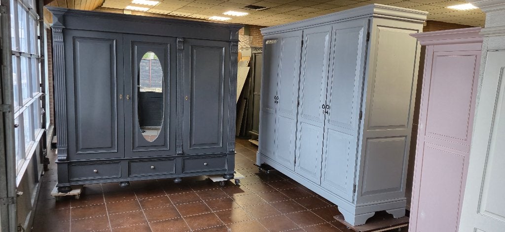 Brocante garderobe kasten, slaapkamerkasten, kledingkasten, Ophalen, 200 cm of meer, Zo goed als nieuw, 200 cm of meer