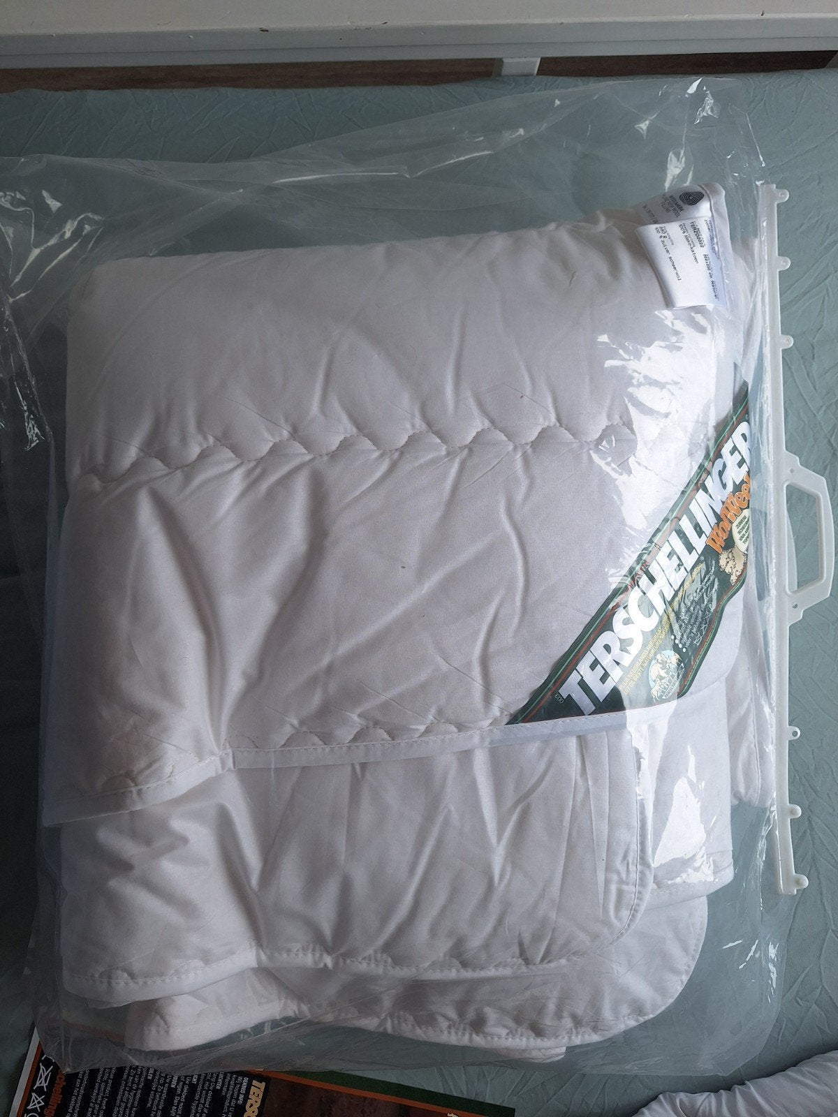 Terschellinger Zomerdekbed 200x220cm Wol Mako-katoen, Ademend, Wit, Katoen, Ophalen of Verzenden