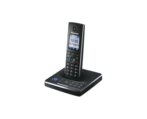 PANASONIC DECT SET MET 5x HANDSET-ANTWOORDAPPARAAT-ZWART, Ophalen of Verzenden, Zo goed als nieuw, 4 handsets of meer, Stralingsarm