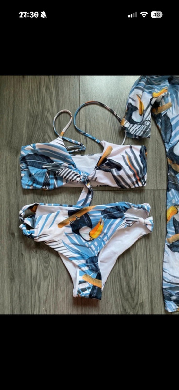 Nieuw set Bikini met bijpassende kimono, maat M, Kleding | Dames, Ophalen of Verzenden, Zo goed als nieuw, Meerkleurig, Bikini