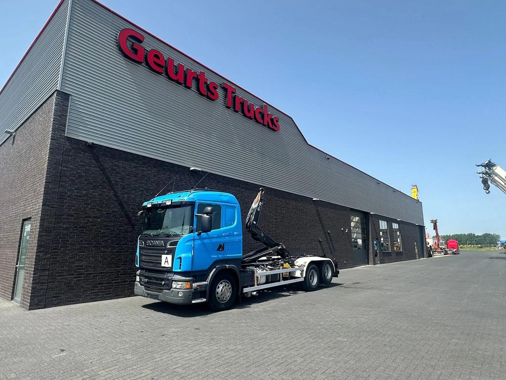 Scania R500 V8 6X2 MET HIAB MULTILIFT XR21S61 HAAKARMSYSTEEM, Auto's, Vrachtwagens, Automaat, Euro 5, Scania, Blauw