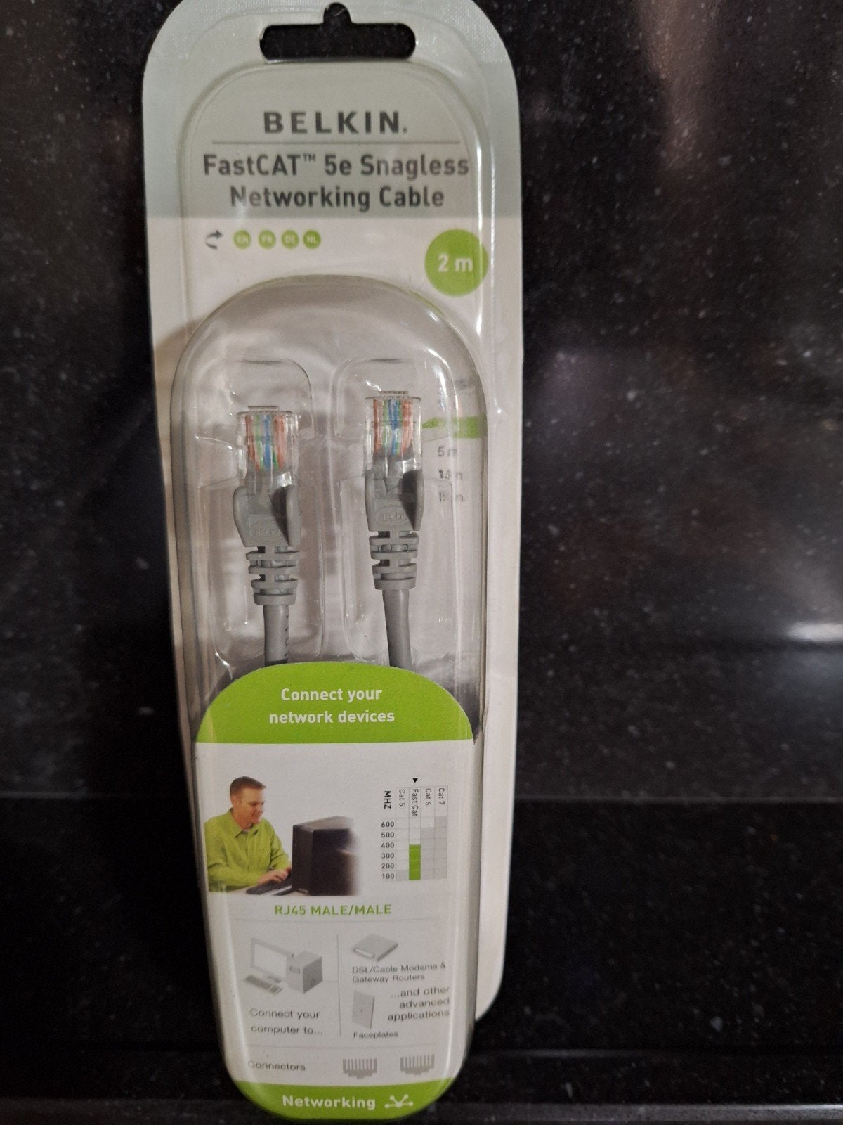 Belkin FastCAT 5e Snagless Netwerkkabel 2m, Ophalen of Verzenden, Nieuw