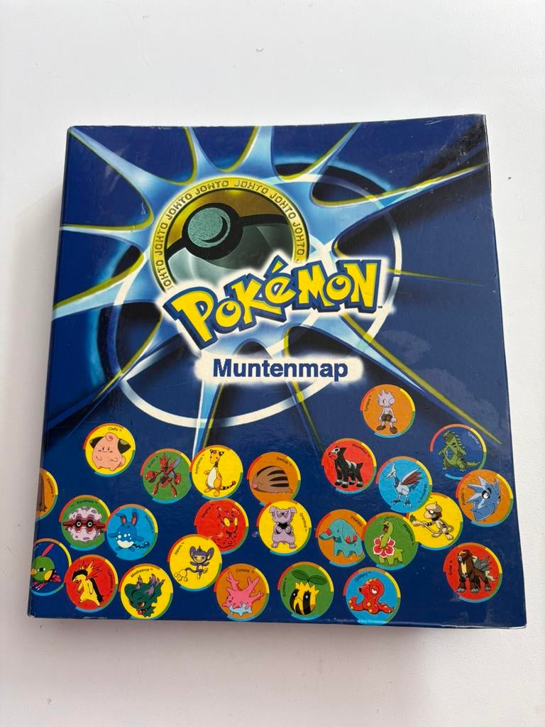Oude Pokemon muntenmap incl 3 munt vellen, Ophalen of Verzenden, Zo goed als nieuw, Overige typen