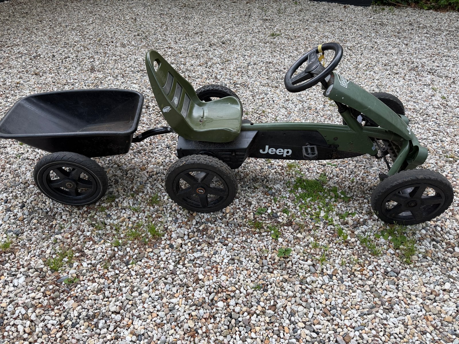 BERG Skelter Jeep Adventure + aanhanger (2x beschikbaar), Ophalen, Gebruikt, Berg, Met kar of aanhanger