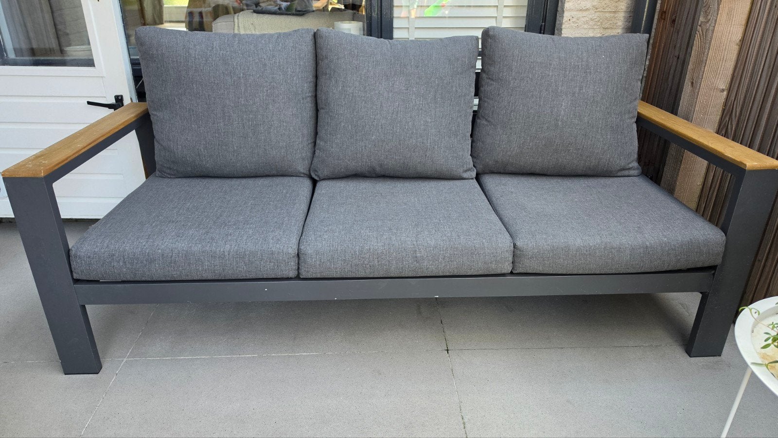 Lifestyle Garden bank en 2 stoelen, Ophalen, Gebruikt, Metaal
