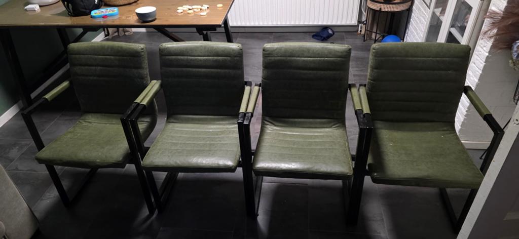Stoelen, Ophalen of Verzenden, Leer