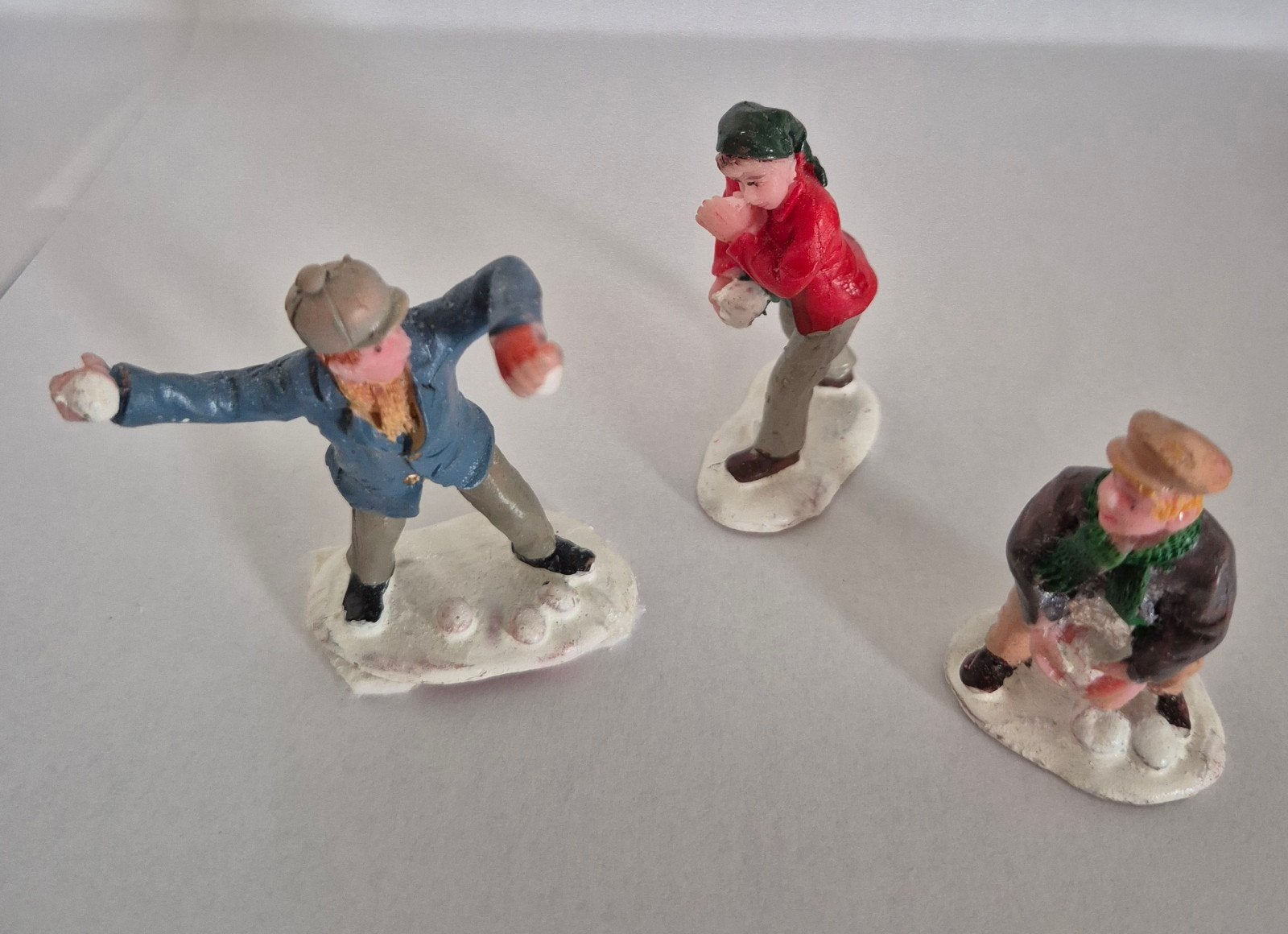 Lemax figuren set van 3 Snowball fight, Diversen, Ophalen, Gebruikt